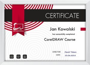 Certyfikat CorelDRAW